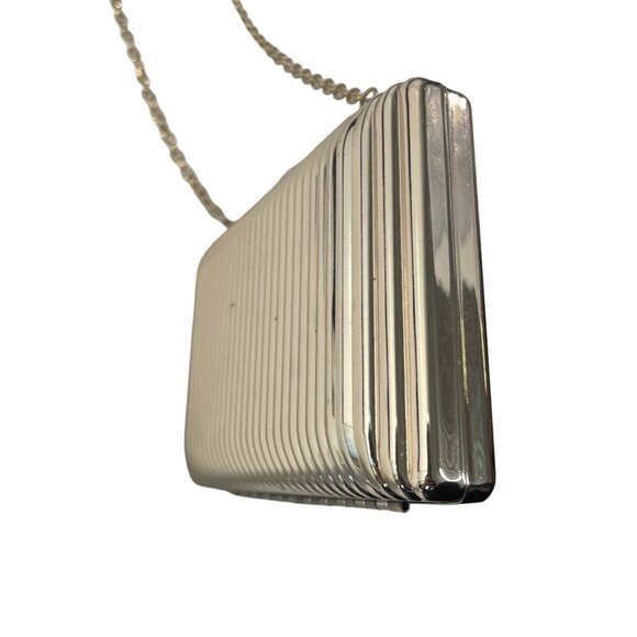 Charming Charlie Women's Gold Crossbody RSVP Evening Clutch Purse Sz S - Picture 5 of 10